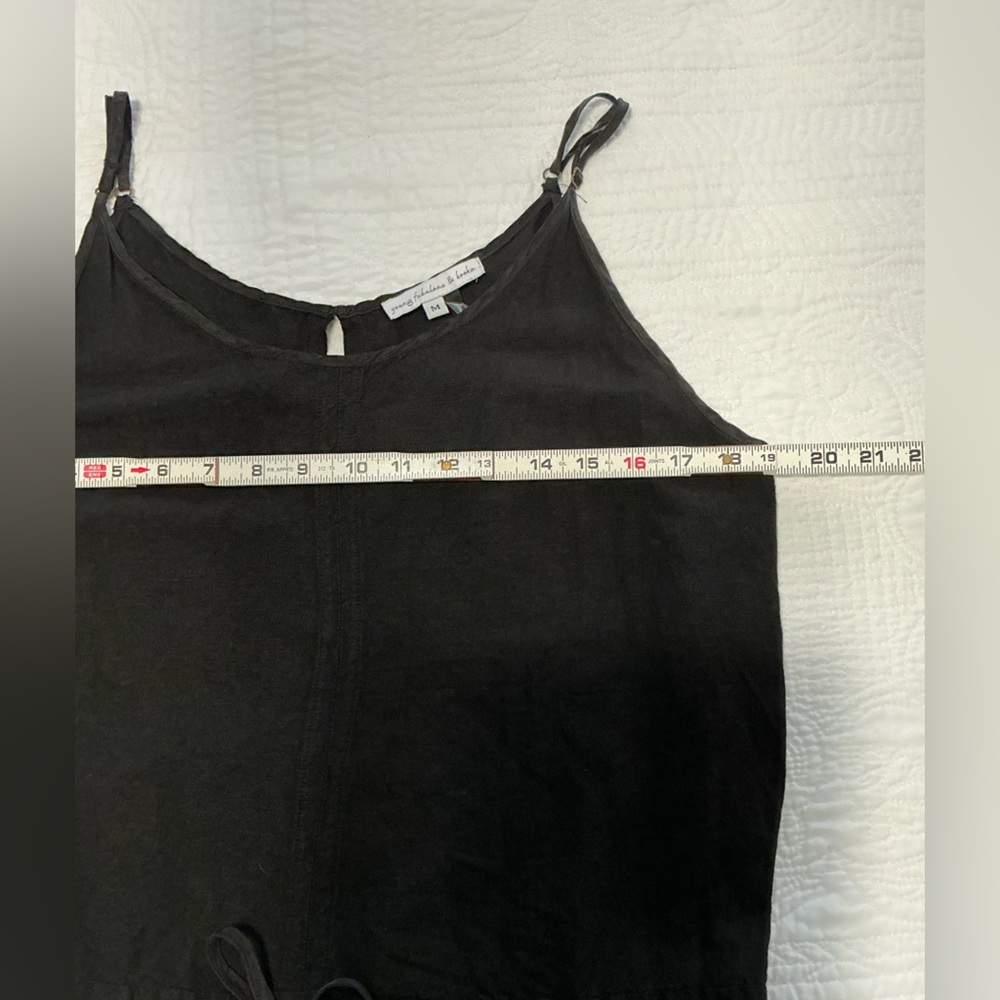 Young Fabulous Broke Tencel Linen  Pinafore Dress Medium - Picture 10 of 15